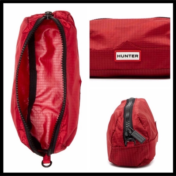 HUNTER ORIGINAL BLACK POUCH COSMETICS BAG A3C - Picture 3 of 5